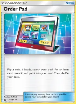 Order Pad